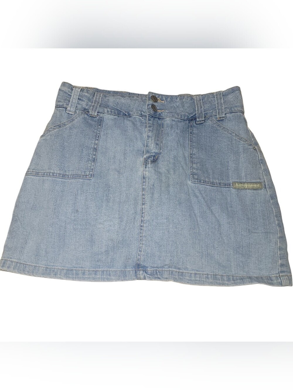 Bum Equipment Light Wash Denim Mini Skort Size 6
